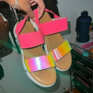 Dirty Laundry Pink Platform Shoes